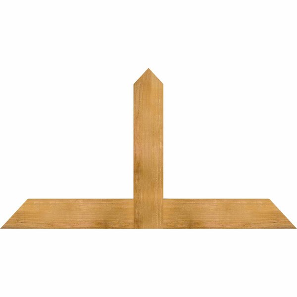 Ekena Millwork Portland Rough Sawn Timber Gable Bracket, Western Red Cedar, 60"W x 32"H x 2"D x 6"F, 13/12 Pitch GBW060X32X0206POR00RWR - main